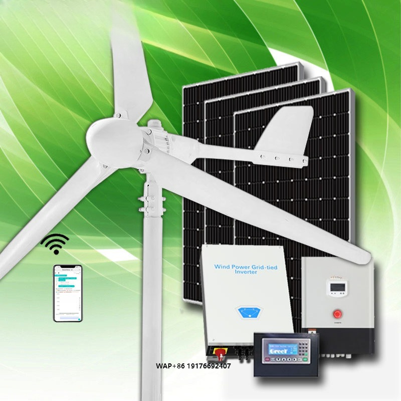Wind Solar Hybrid Kit - 20KW Hoogvermogen Elektrische Zonne-windturbine Generator Kit